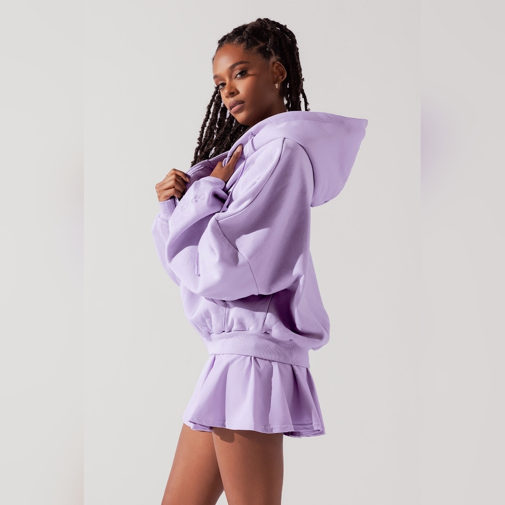 Popflex Zip Cloud Hoodie Digital Lavender, Small, BTS